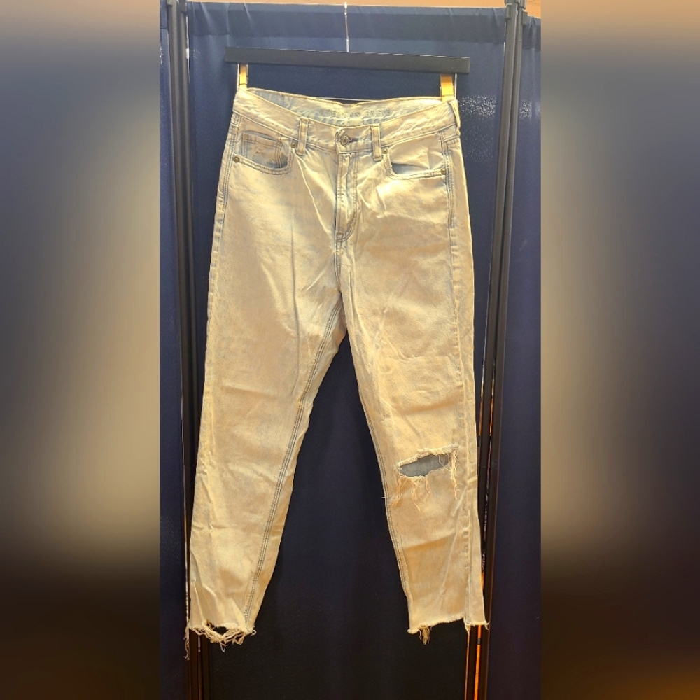 American Eagle Light Wash Mom Jean